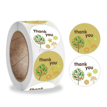 Stick Paper "Gratitude" d = 2.5 cm 500 pcs in a roll 3x6x6 cm