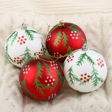 Set of balls plastic D-8 cm, 4 pcs 