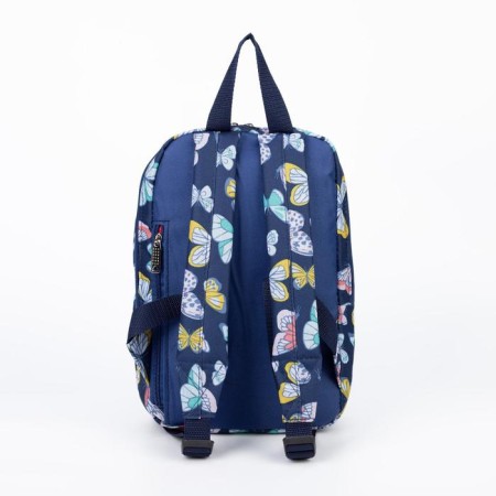 Baby backpack on lightning, 2 external pockets, blue color-2