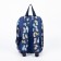 Baby backpack on lightning, 2 external pockets, blue color