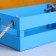 Wooden Kashpo 24.5 × 13.5 × 9 cm "Toroshka light" rheck, handle rope, blue give beautifully