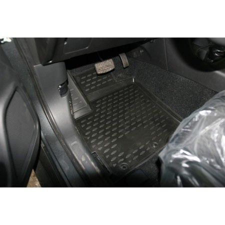 3D mats in the Mitsubishi Outlander salon, 2012-2015, 2015-2016, 2 WD, 4 pcs. (polyurethane)-1