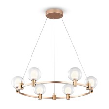 Suspended lamp Freya Fr4005PL-06G1 URBAN, 600X600X1200 mm, LED, 6x24W, 1400lm, 3000k, Gold Color Gold