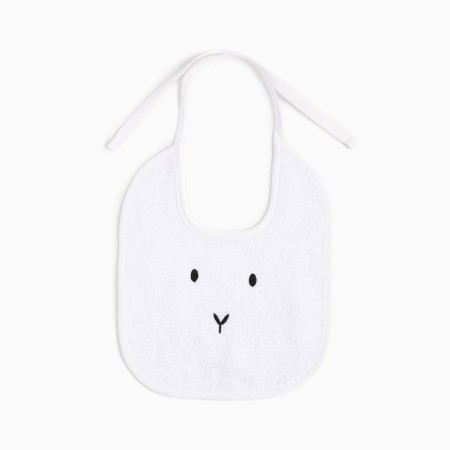 Set of crumb I (towel-angle, mitten, bib), white, 100% HL, 360 gr/m2-10