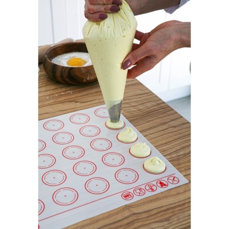Reinforced rug for macarons Dolyana "Macaron. Dolyana ", silicone, 27.5 × 27.5 cm, white color-6