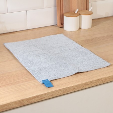 Drying rug of dishes of the shade "Loft", 30 × 40 cm, microfiber, color light gray-1