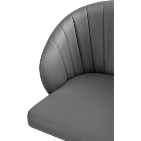 Computer chair Plastic Plastic/Eco -leather, black/gray 59x60x78 cm-5