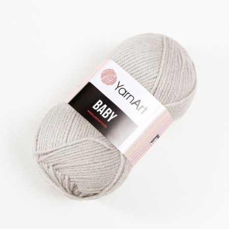 Baby yarn 100% acrylic 150m/50g (855 St. Gray)-1