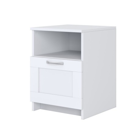 Cleat cabinet with one box "Sirius", 390 × 410 × 530 mm, white color