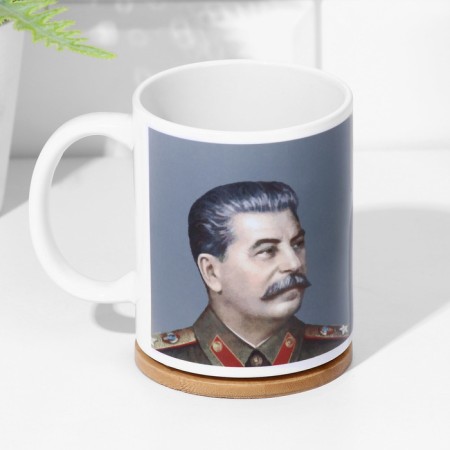 Sublimation "Stalin", with application, gray-1
