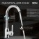 Kitchen mixer Zein Z3701, swing pour 26 cm high, ABS plastic, chrome
