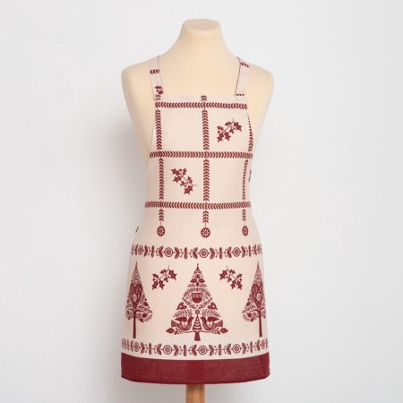Apron "Dolyana" Merry Christmas 60x65cm, 100%HL, Rogozhka 164 g/m2-7