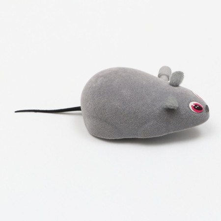 Clockwork mouse, 7 cm, packing 25 pcs, mix of flowers