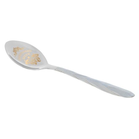 A teaspoon spoon with an engraving "Favorite grandson", in a gift box, 3 x 14 cm.-4