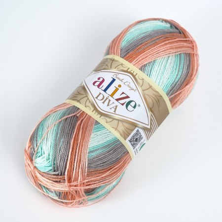 Yarn "Diva Batik" 100% microfiber 350m/100g (5550)-2