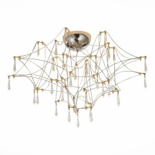 Ceiling Ceiling ST LUCE. SL797.102.78. Gravetta. 78x0.45 W, LED, 3000K, 2070 LM, 72x72x48 cm, chromium color, transparent