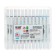 A set of markers, bilateral, bullet and mowing tips, 24 colors