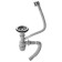 Kitchen sink Mixline 532307, mortise, thickness 0.8 mm, 51x51x17 cm, vol. 3 1/2 ", with Siphon