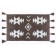 Arya Home Norris bathroom mat, size 50x80 cm, brown color, white