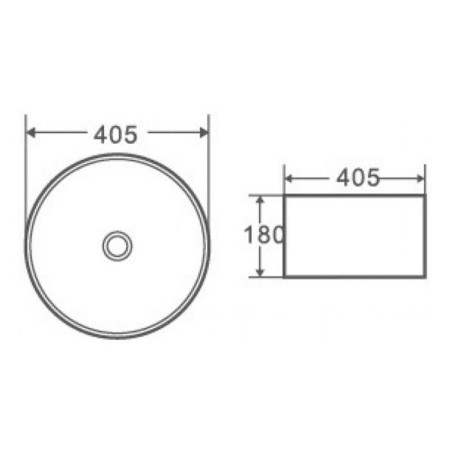 Grossman GR-3025BM sink, round, D = 405 mm, black matte-2