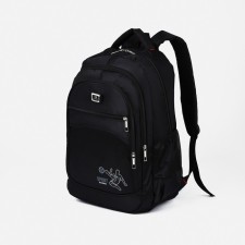 Youth backpack from lightning textiles, 5 pockets, black color