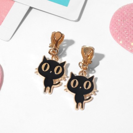 Clips children's "chosen" kittens, black color in gold