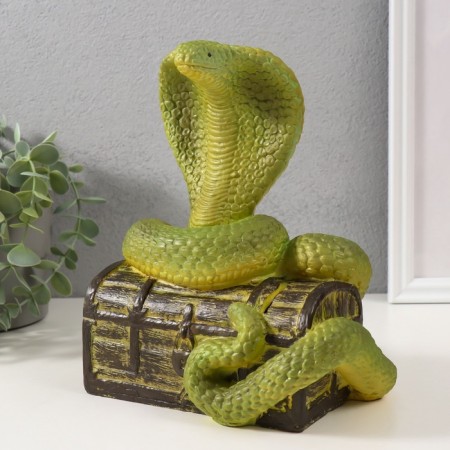 New Year's piggy bank "Cobra on the chest" 20 x17 x 12 cm.-1