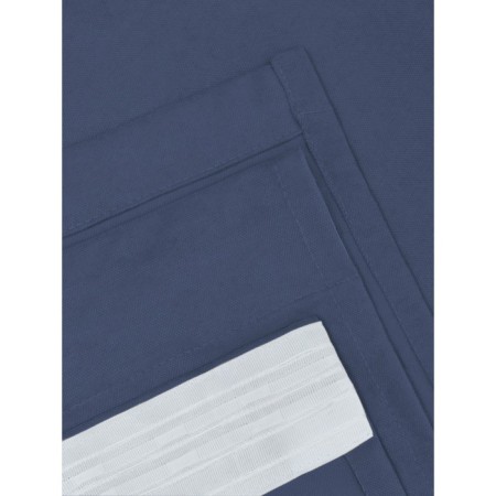 Set of curtains "Canvas", size 200x250 cm, 2 pcs, blue color-4