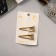 Liberty hair clip (set 2 pcs) corner, 5 cm, gold
