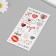 Black-red body tattoo "Love" 7.5x14 cm