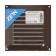 Ventilation grate Zein Lux RM1515KR, 150 x 150 mm, with a grid, metal, brown