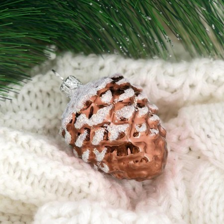 Christmas tree toy "Kedrovaya bump" -2, h-5.2 cm, mix