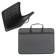 Folder for drawings and drawings A3, 485 x 348 mm, with handles, textile, 1c33 "Lyuban", gray