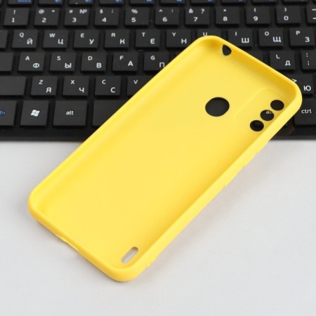 Red Line Ultimate cover for ITEL A48, silicone, yellow-2