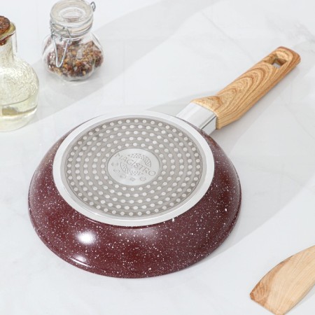 Forged pan Magistro Natural. Brown, D = 20 cm, Soft-Touch handle, anti-stick coating, induction, brown color-2