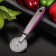 A knife for pizza and dough shade Blade, 20 cm, handle Soft-Touch, purple color