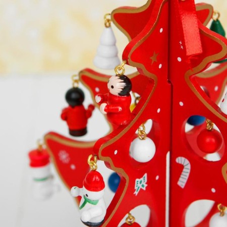 New Year's souvenir "Christmas tree on the stand" (gradient, color mix)-3