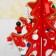 New Year's souvenir "Christmas tree on the stand" (gradient, color mix)