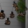 Garland “era” “thread” 3.8 m with nozzles “light bulbs”, IP44, dark thread, 10 LED, white glow, 1 mode, solar battery