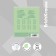 A notebook of 18 sheets in the Erichkrause “Classic” cage, covered cardboard, OFSET block, green
