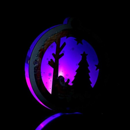 Light decor on the suspension "Winter Tale" 20 × 20 × 2 cm-3