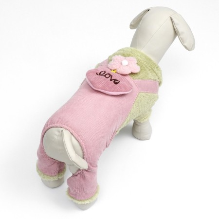 Kombinson "Love", size L (DS 35 cm, OG 45 cm, Osh 35 cm), green/pink-2