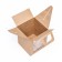 Folding box with a window, craft, 15 x 15 x 18 cm