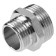 Aqualink transition nipple, external thread, 1/2 "x 3/4" Nickelized brass