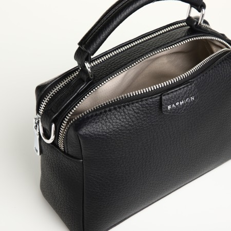 Women's bag, 23*14*10, 2 Otv on lightning, n/pocket, belt regulus, black-7