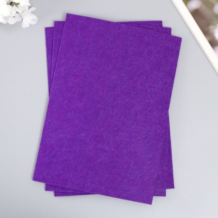 A set of hard felt "Astra" (3 pcs) dark purple, 3 mm, 20x30 cm-1