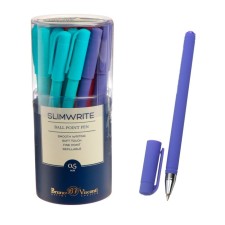 Ballpoint pen Slimwrite. Joy, node 0.5 mm, blue ink, matte case Silk Touch, mix