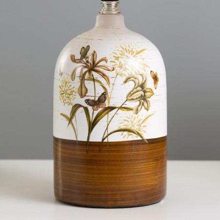 Lamp table ceramics "Field flowers" E14 25W 220V 37.5x25x25 cm-2