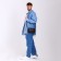 Male bag over the shoulder, artificial leather, brown color