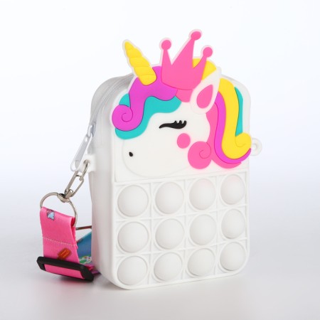 Bag's bag with lightning, white color